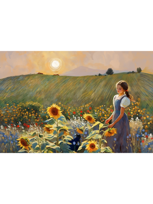In the Fields - Illustrated Print by Thomas Little