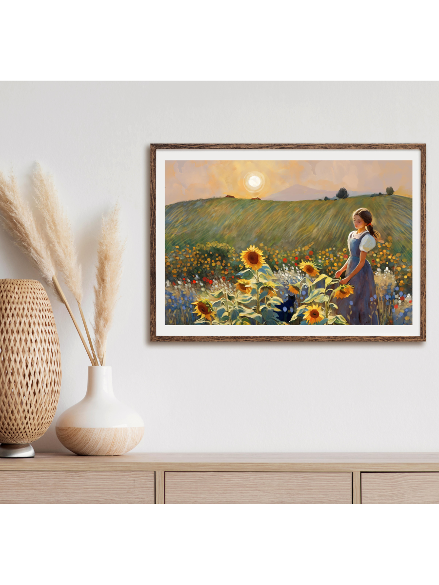 In the Fields - Illustrated Print by Thomas Little