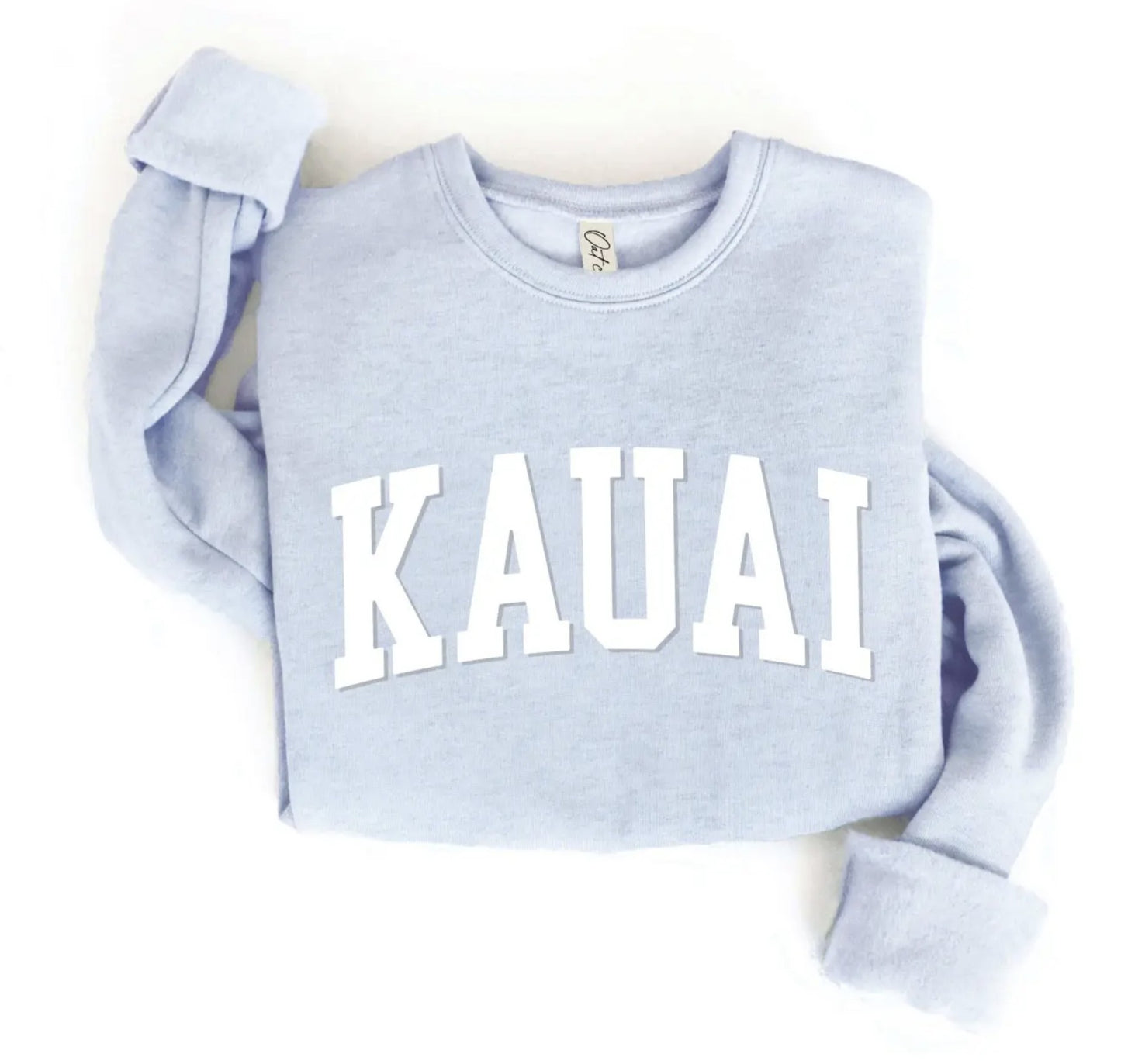 KAUAI Graphic Sweatshirt (Light Blue color) - by OAT COLLECTIVE