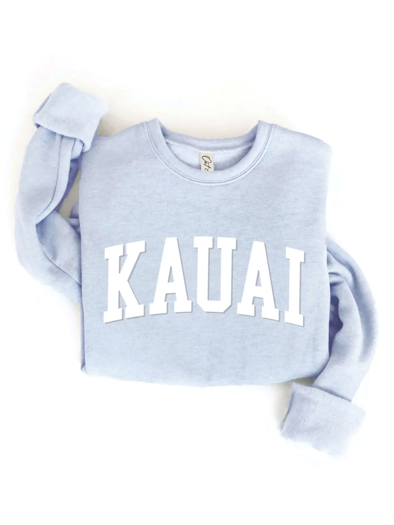 KAUAI Graphic Sweatshirt (Light Blue color) - by OAT COLLECTIVE