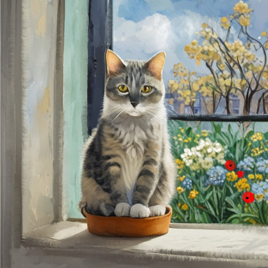 Kitten in a Can - Whimsical Moments by Thomas Little