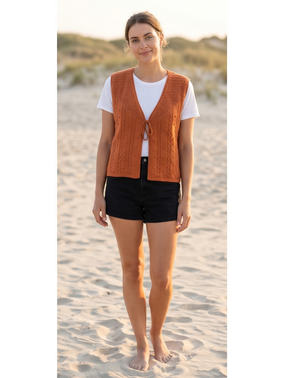 Knitted Tank Vest -  by Miss Sparkling®