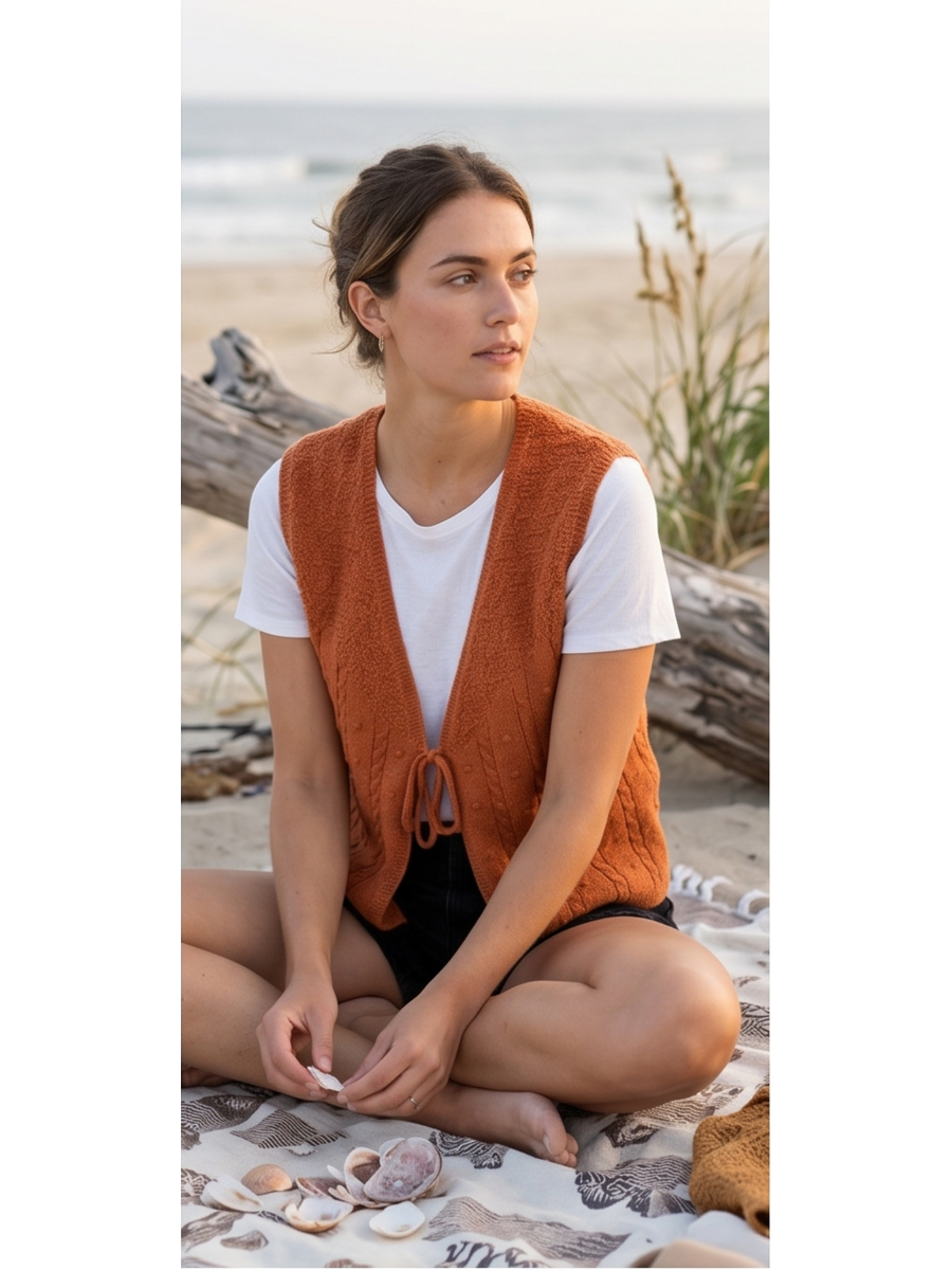 Knitted Tank Vest -  by Miss Sparkling®