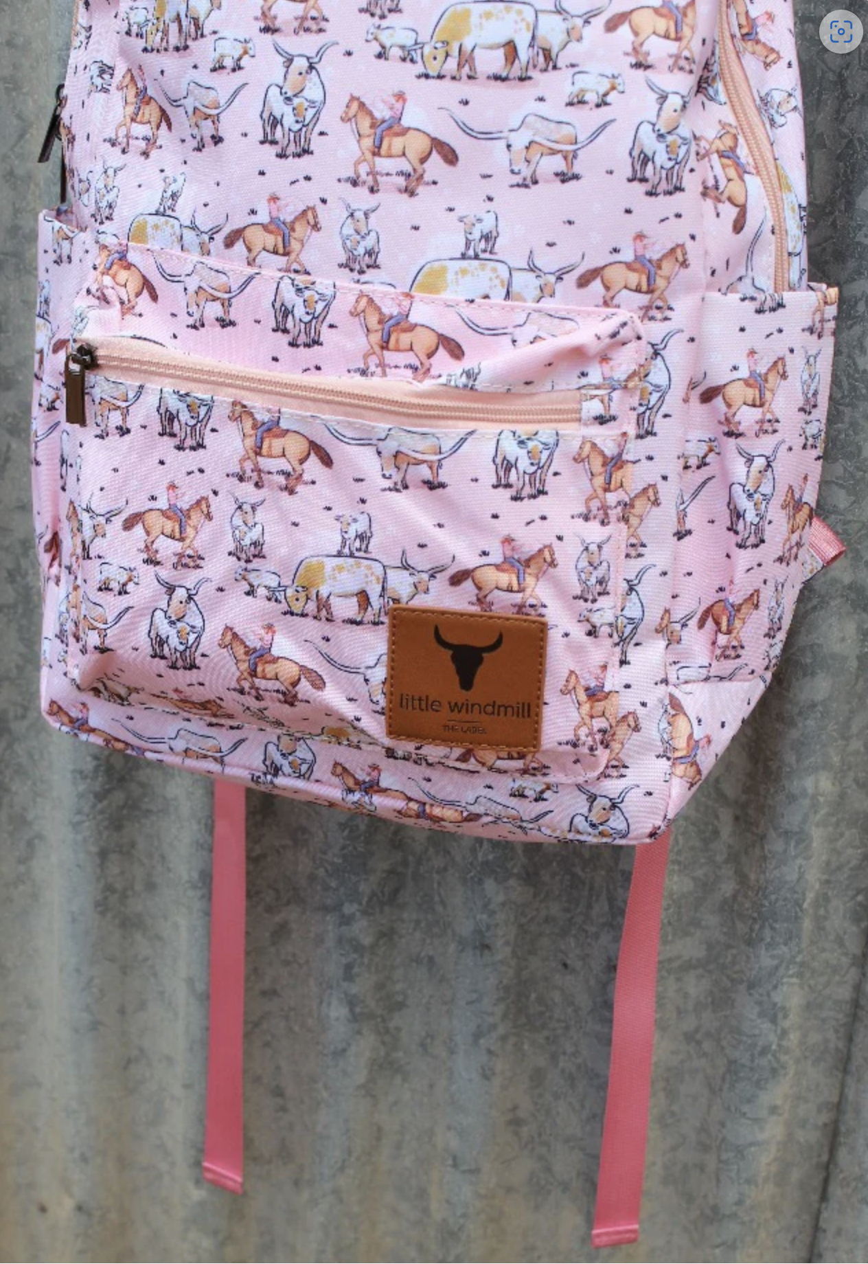 Backpack - Longhorn Pink Cowgirl