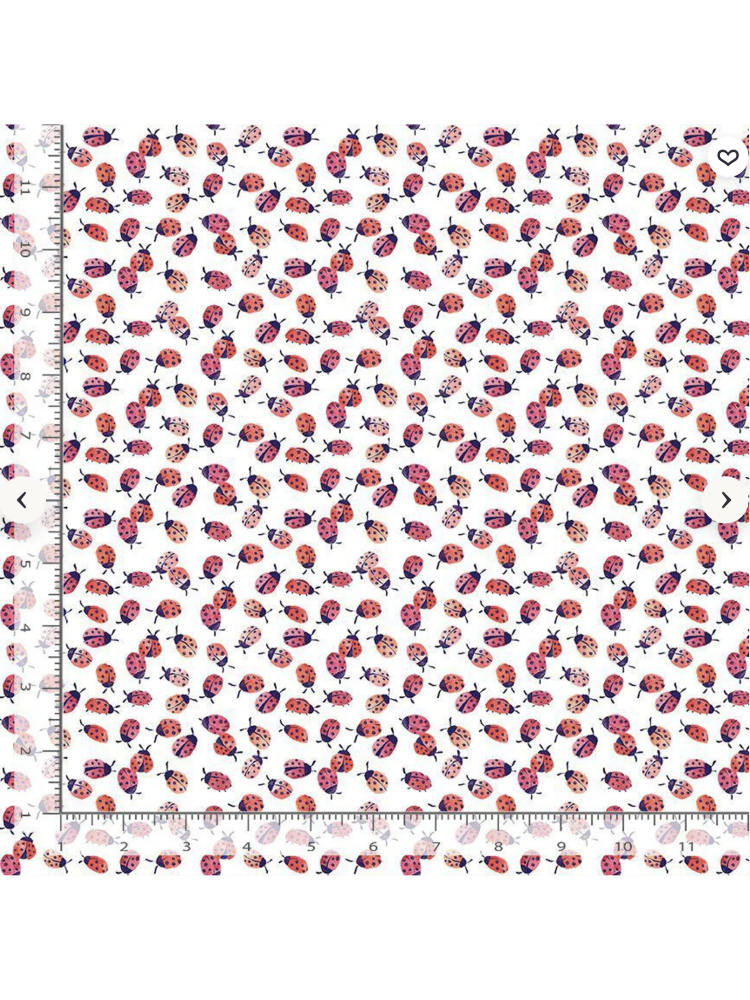 Lady Bugging - Clara Jean Design DCJ2768 - Fabric By The Yard - 100% Cotton