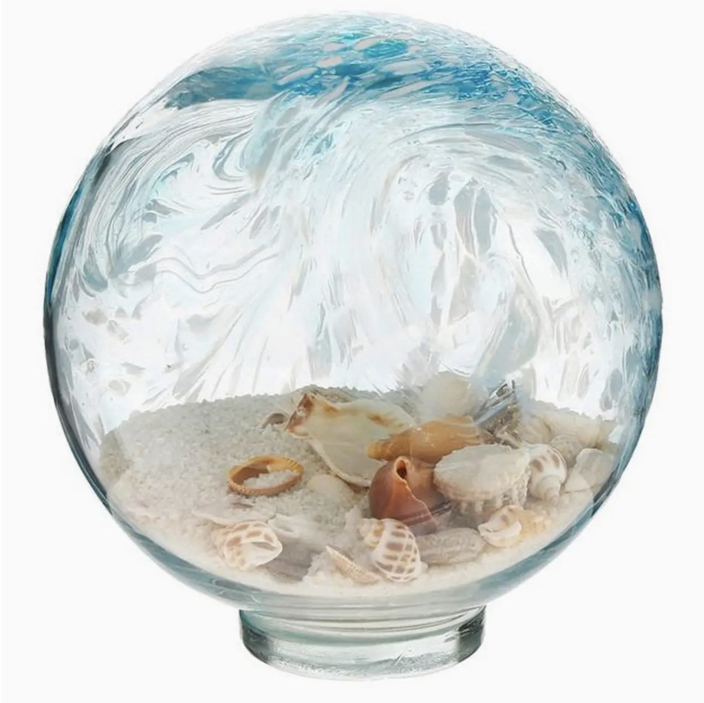 Large Glass Sand Orbe - by Sea Creations