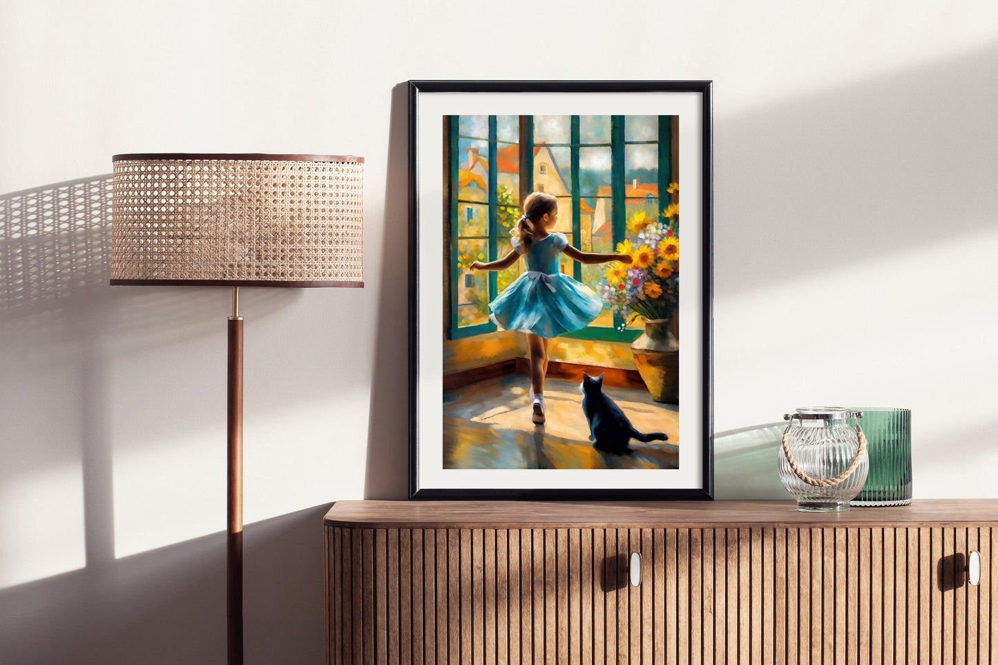 Learning To Dance - Illustrated Print by Thomas Little