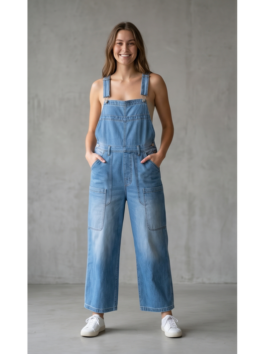Light Wash Denim Overalls - by Urban Daizy®
