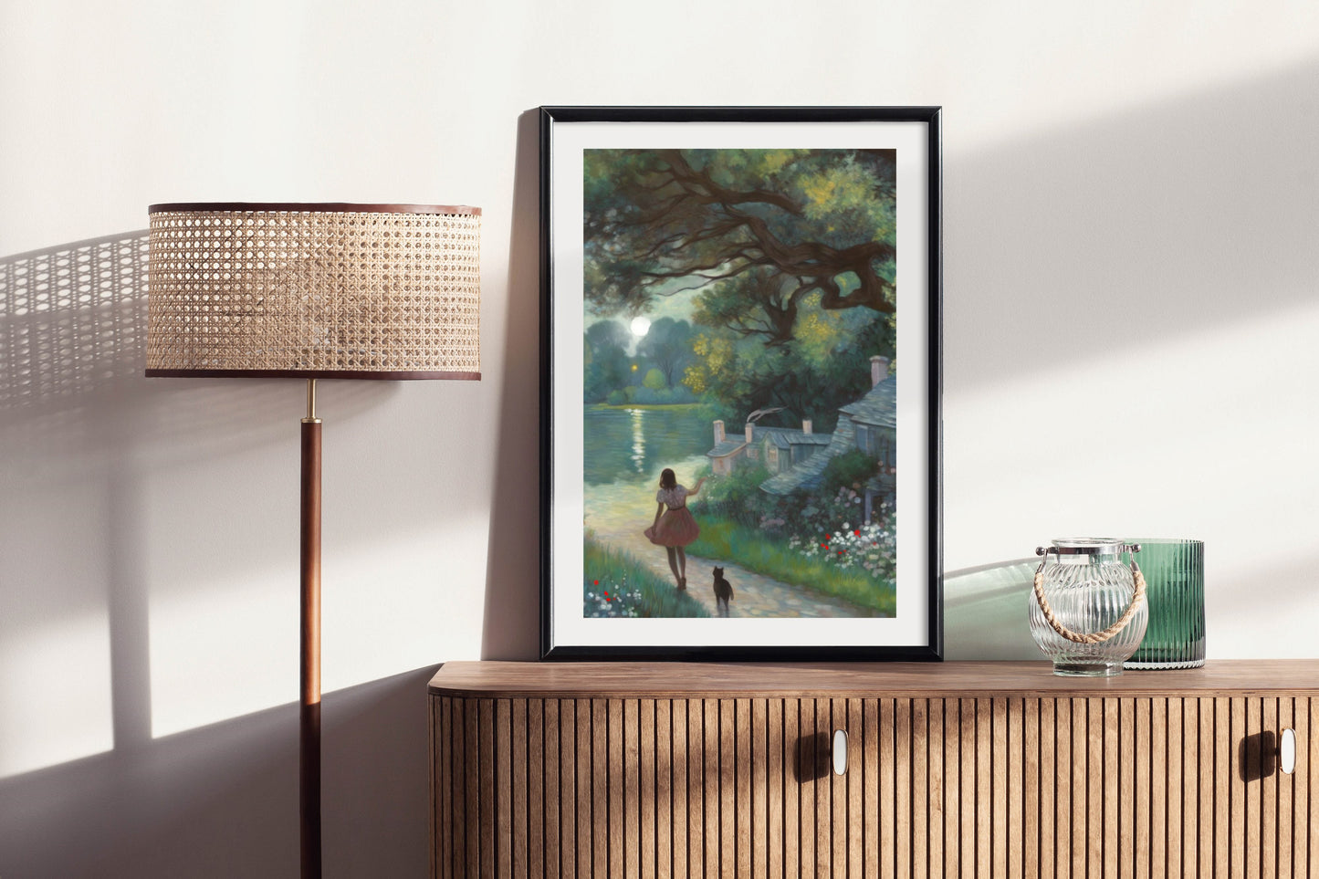 Light and Shade - Illustrated Print by Thomas Little