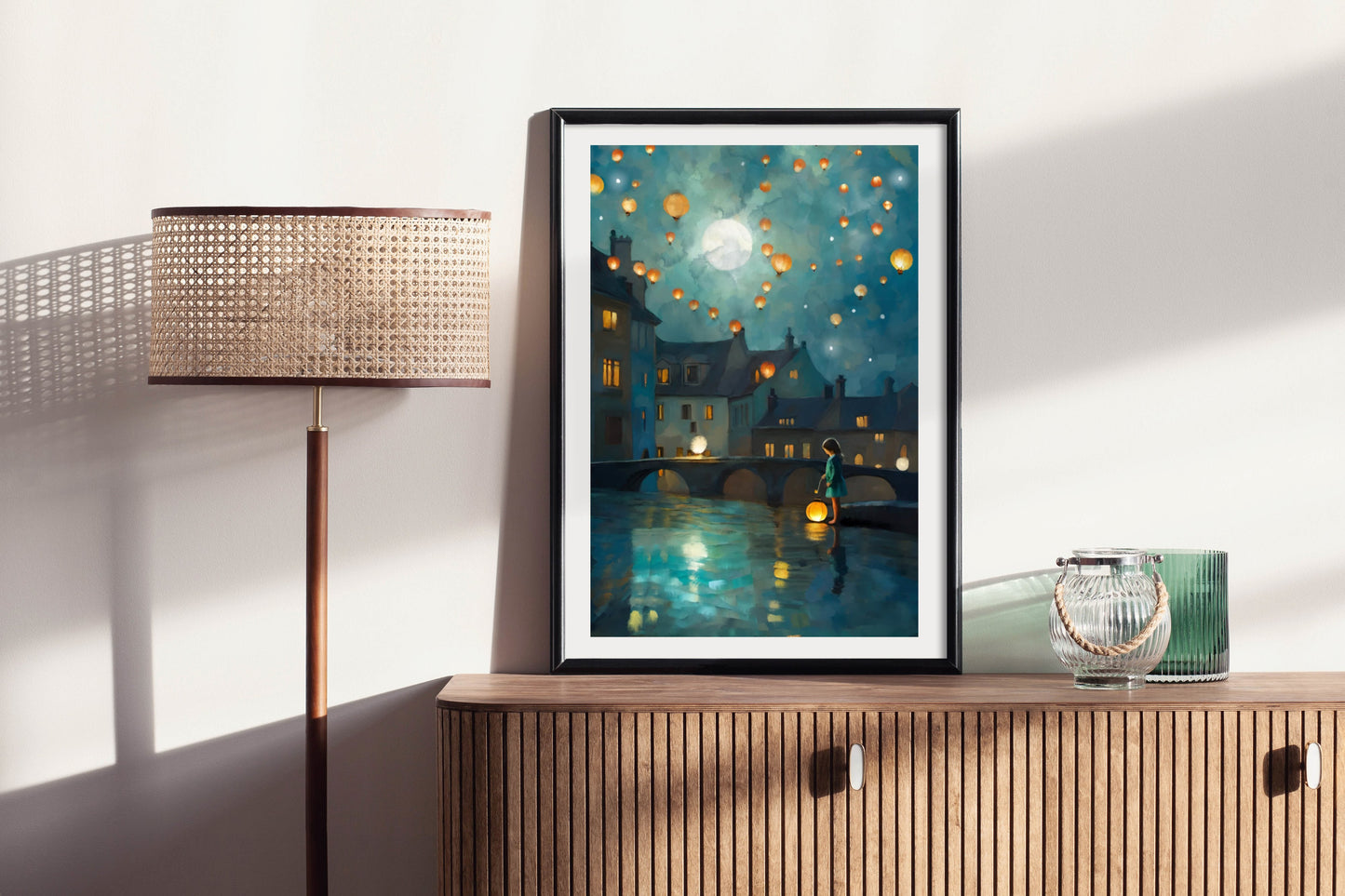 Lights in the Sky - Illustrated Print by Thomas Little