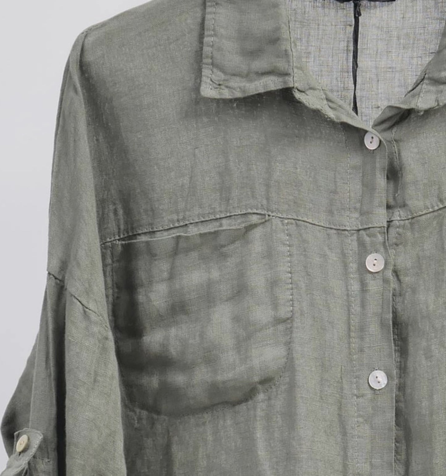 Linen Button Down Shirt - by Cecile Wang®