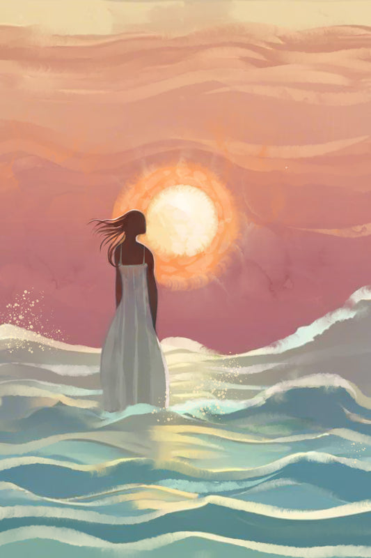Lost at Sea - Illustrated Print by Thomas Little