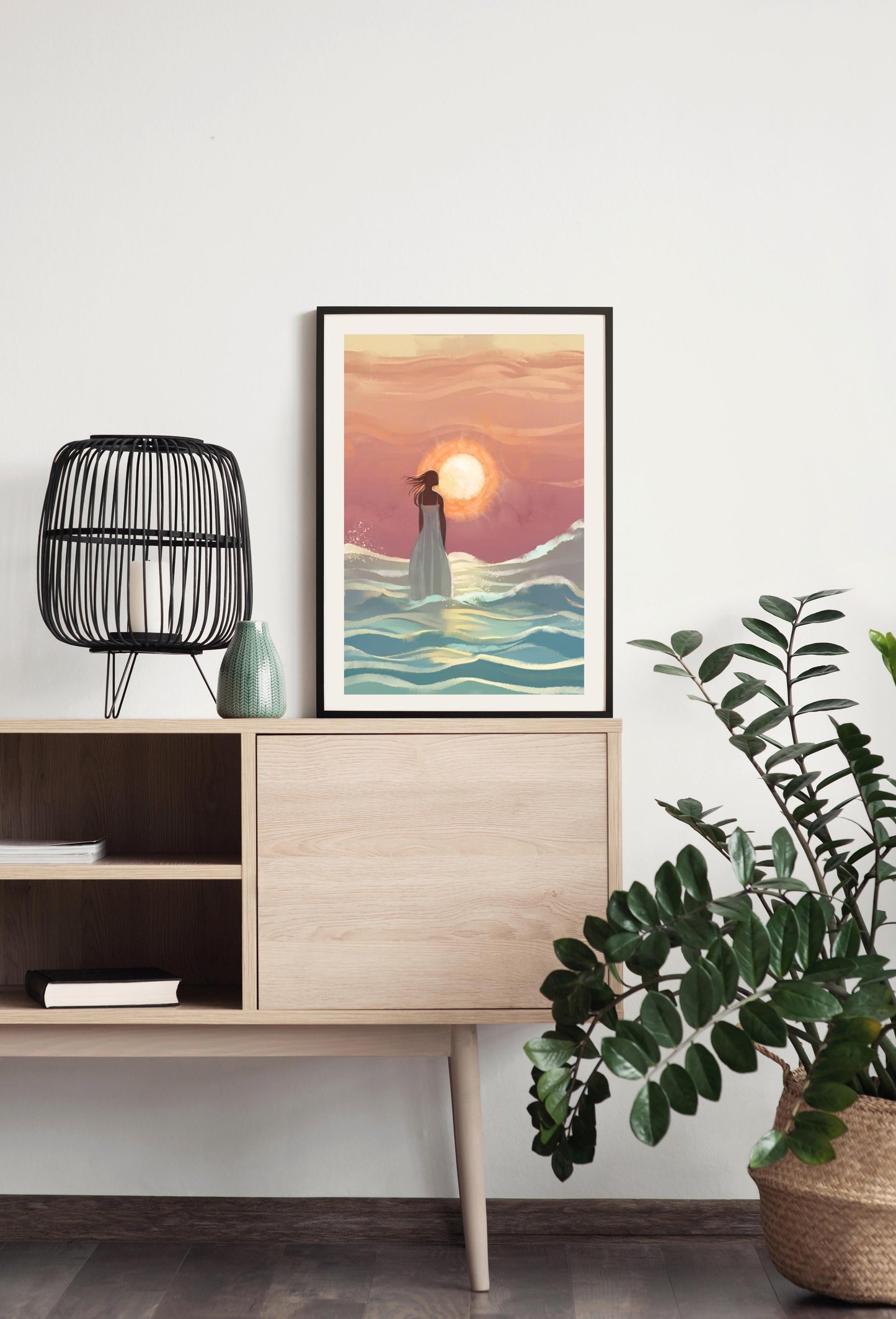 Lost at Sea - Illustrated Print by Thomas Little
