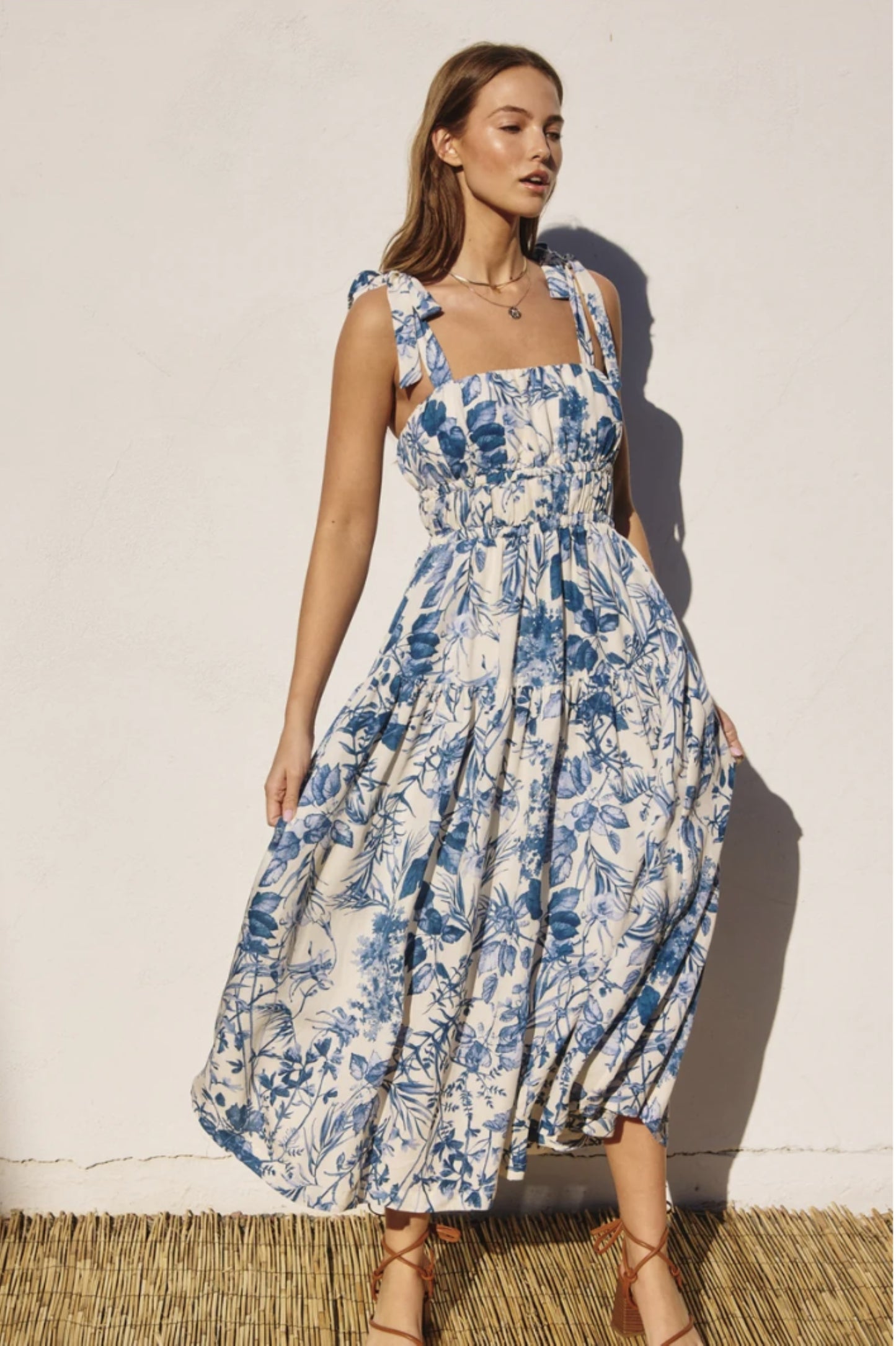 Love Letter Shirred Fit and Flare Midi Dress - by Dress Forum®