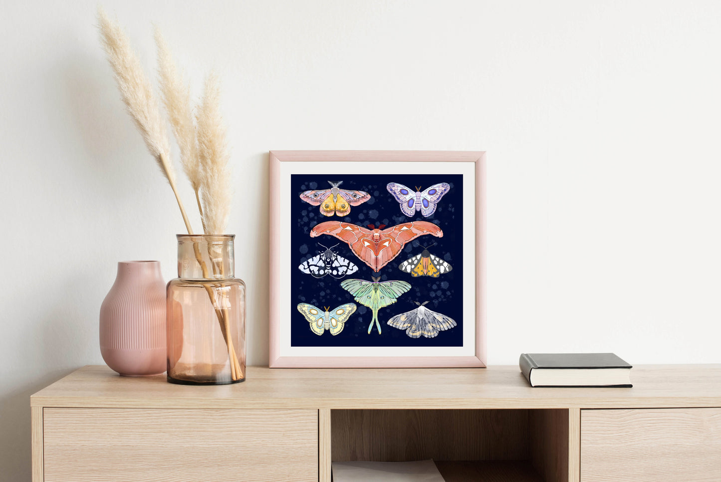 Magical Moths - Illustrated Print by Thomas Little