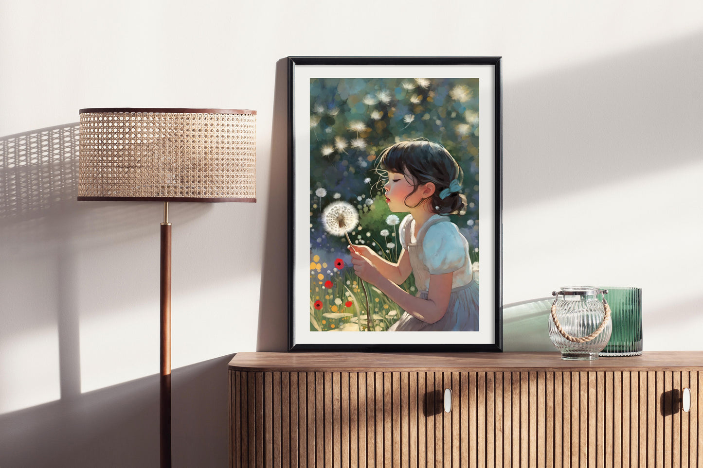 Make A Wish - Illustrated Print by Thomas Little