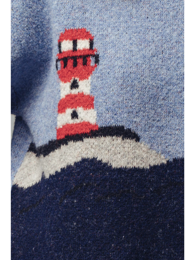 Nautical Lighthouse Knit Sweater - by Urban Daizy®