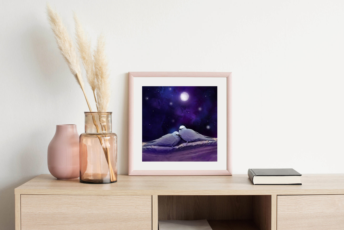 Night Terns - Illustrated Print by Thomas Little