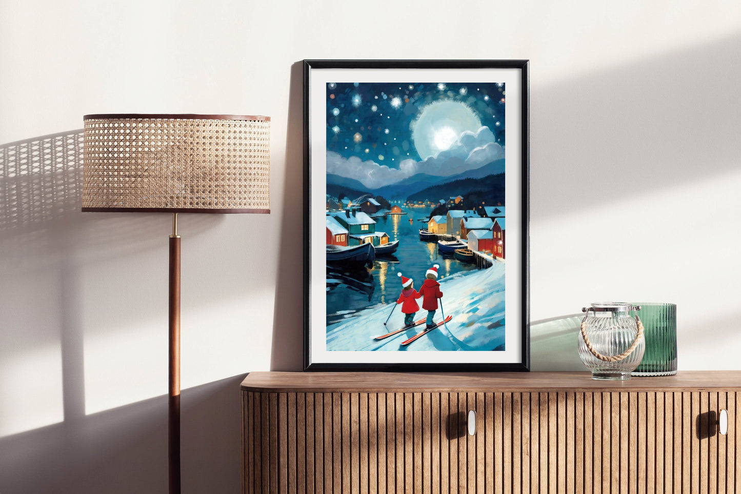 Nordic Christmas - Illustrated Print by Thomas Little