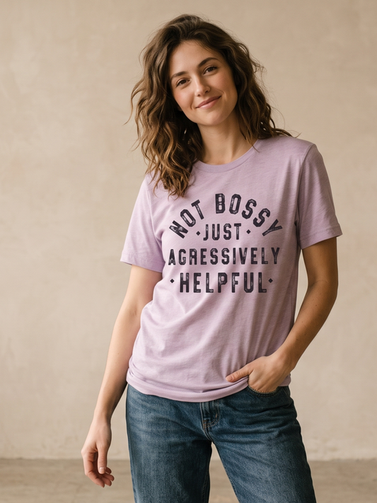 Not Bossy Sarcastic Graphic Tee - by Par.tees by Party On!®