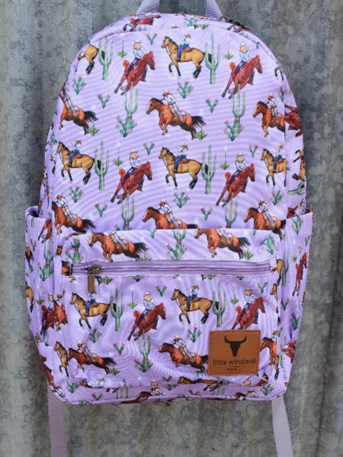 Purple Cowgirl Backpack