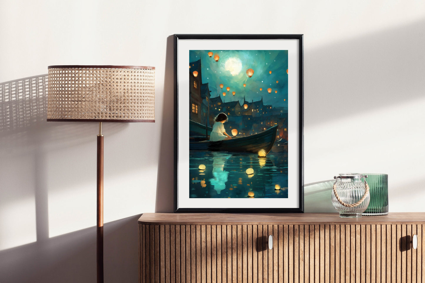 Paper Lanterns - Illustrated Print by Thomas Little