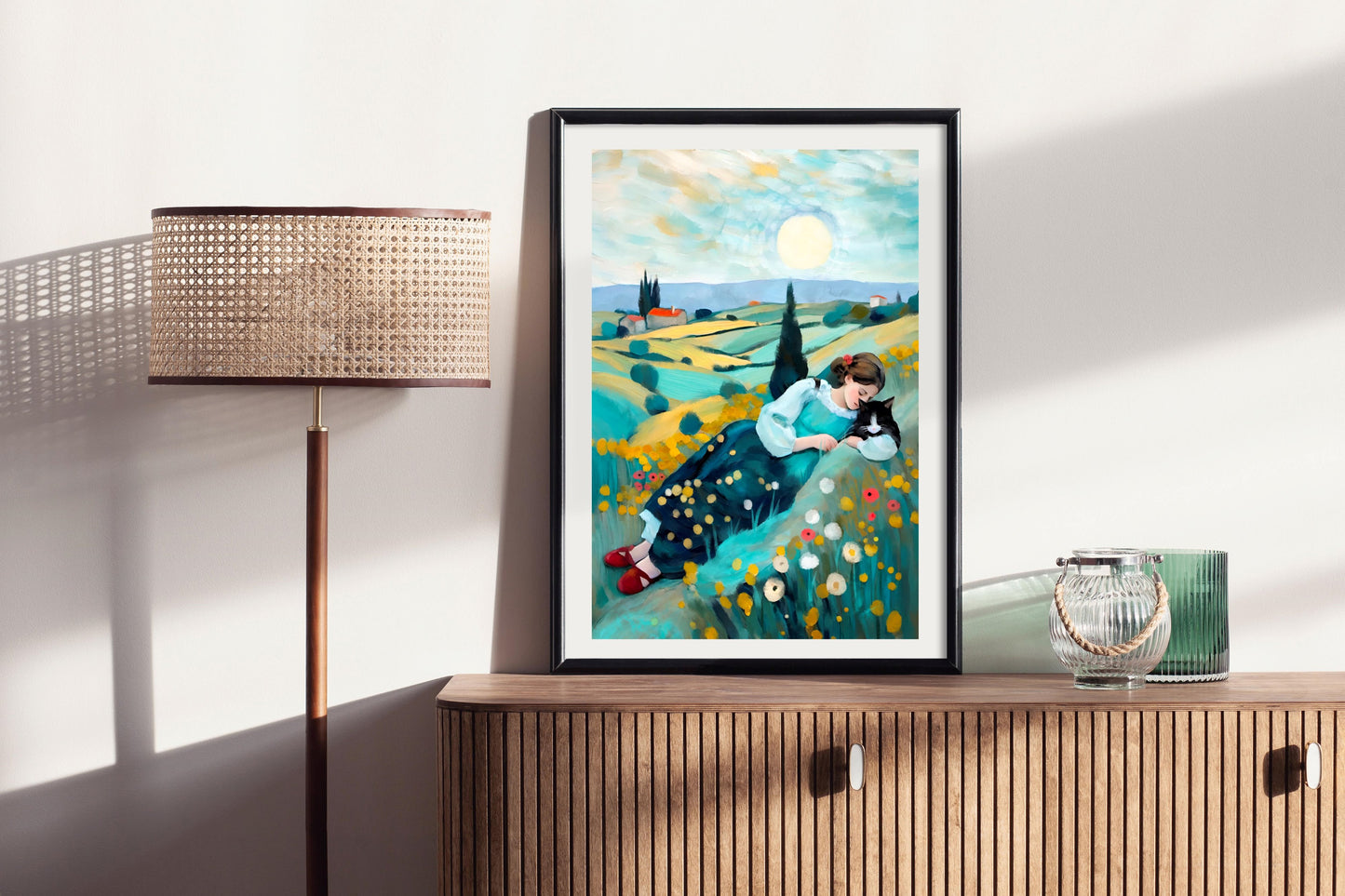 Peaceful Sleep - Illustrated Print by Thomas Little