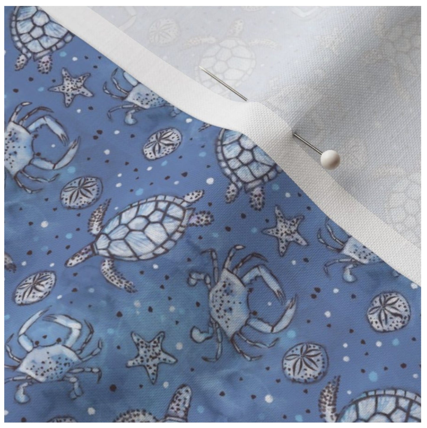 Poipu Turtles - Little Ocean Blue Studio - Fabric By The Yard - 100% Cotton