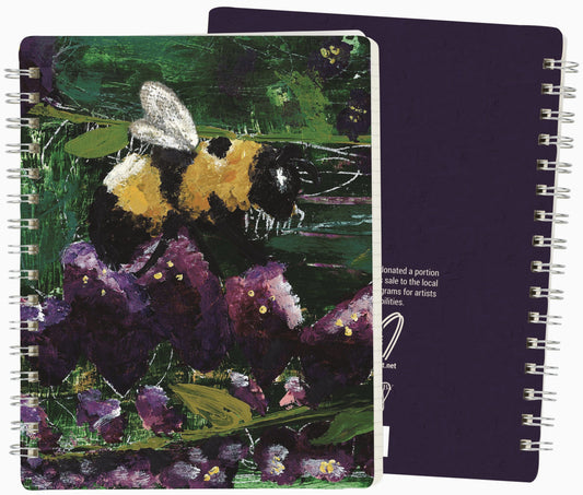 Pollinator Bee Spiral Notebook - by Primitives by Kathy®