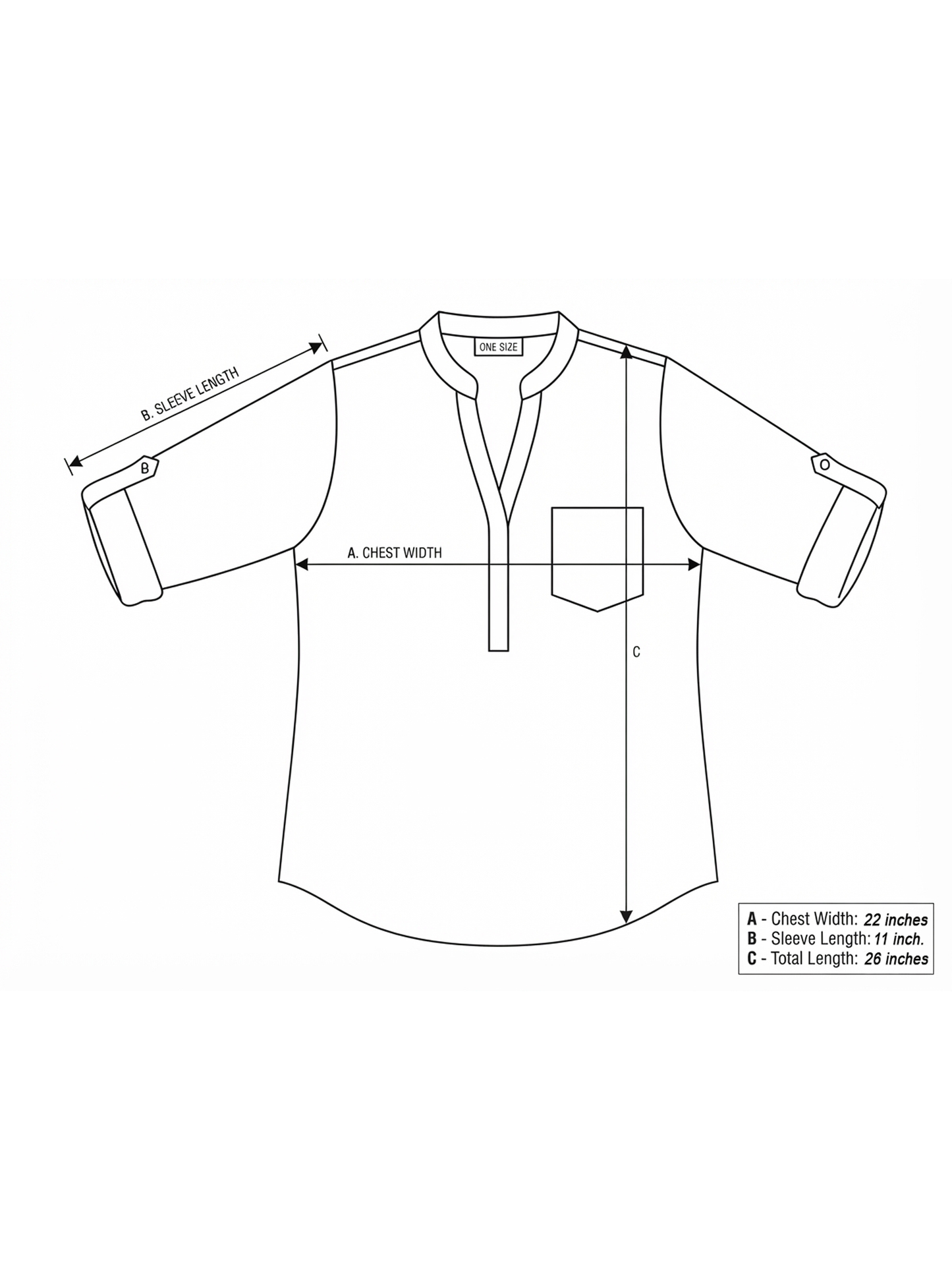 Printed Linen Blouse (Light Gray color) - By LEA & LUC®
