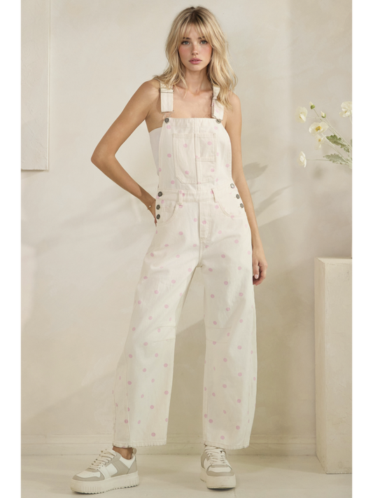 Relaxed Chic Polka Dot Overalls - by Veveret®