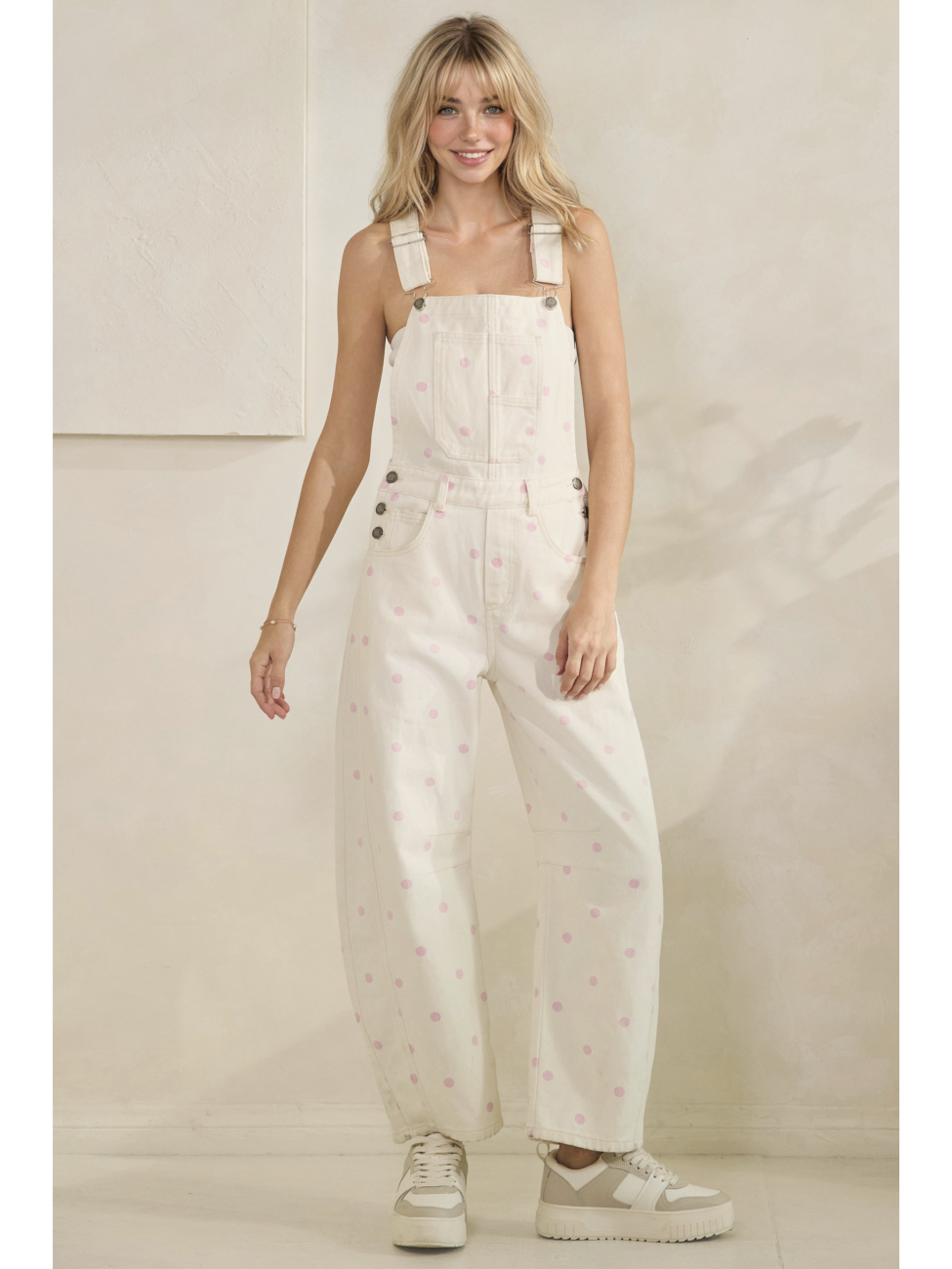 Relaxed Chic Polka Dot Overalls - by Veveret®