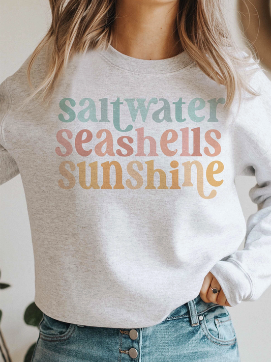 Saltwater Seashells Sunshine Graphic Sweatshirt - by BLUME & CO.®