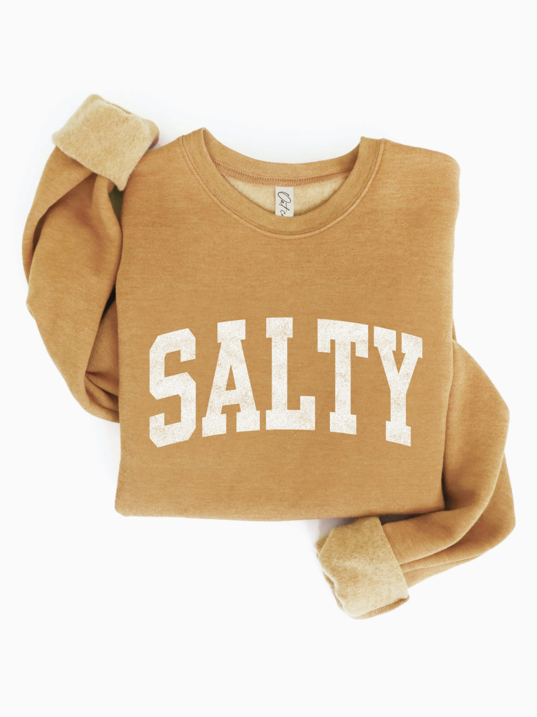 Salty Graphic Sweatshirt (Heather Mustard color) - by OAT COLLECTIVE®