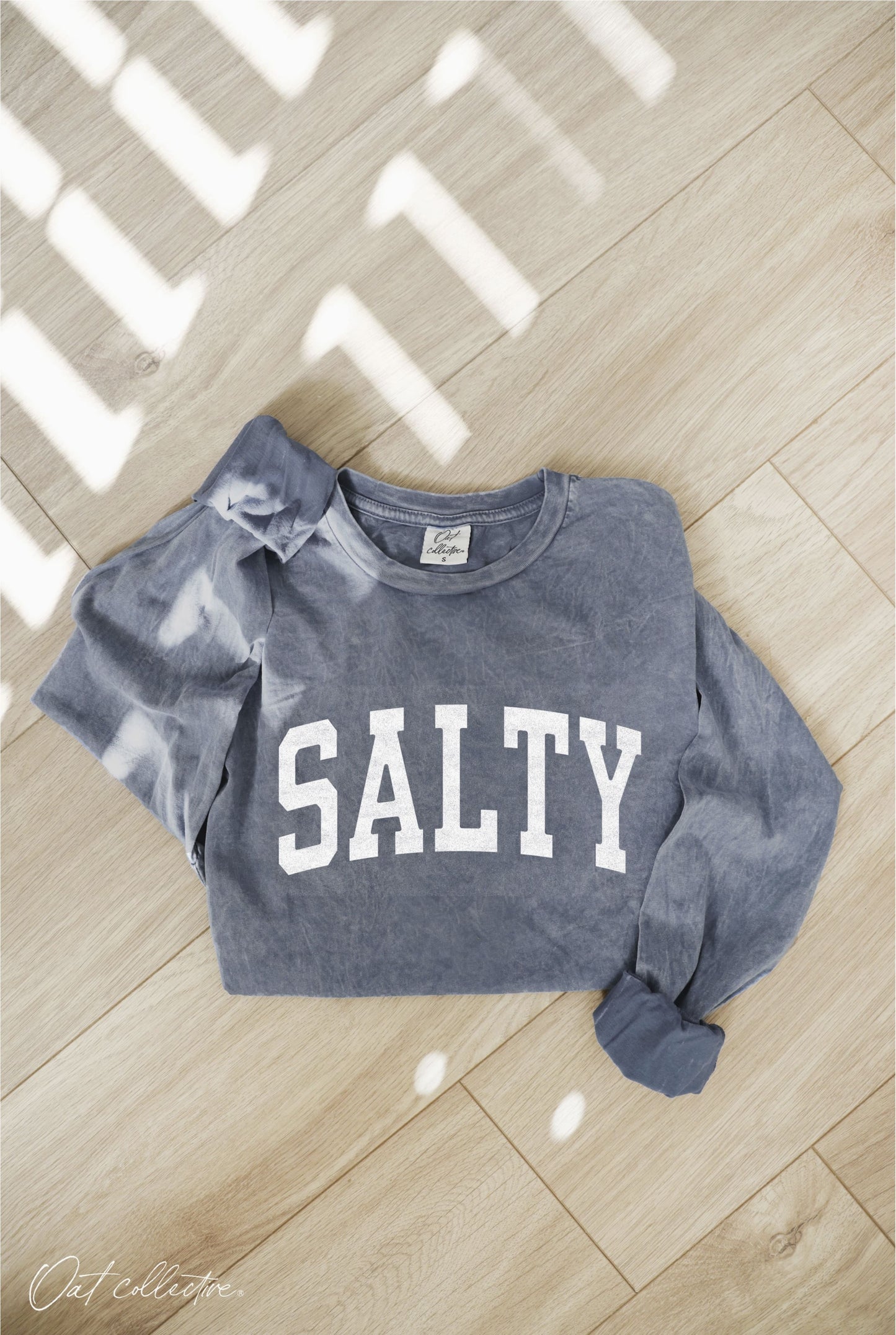 Salty Mineral Washed Long Sleeve Graphic - by OAT COLLECTIVE