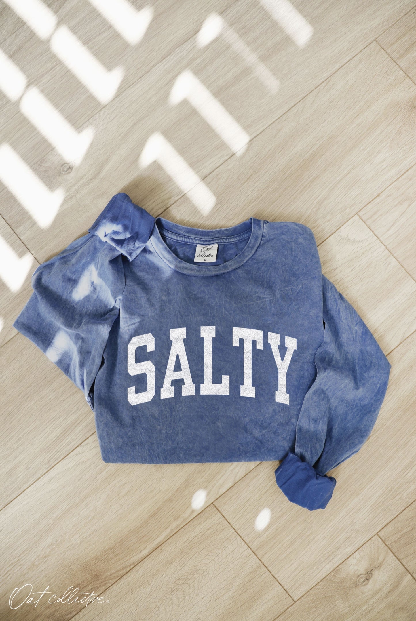 Salty Mineral Washed Long Sleeve Graphic - by OAT COLLECTIVE