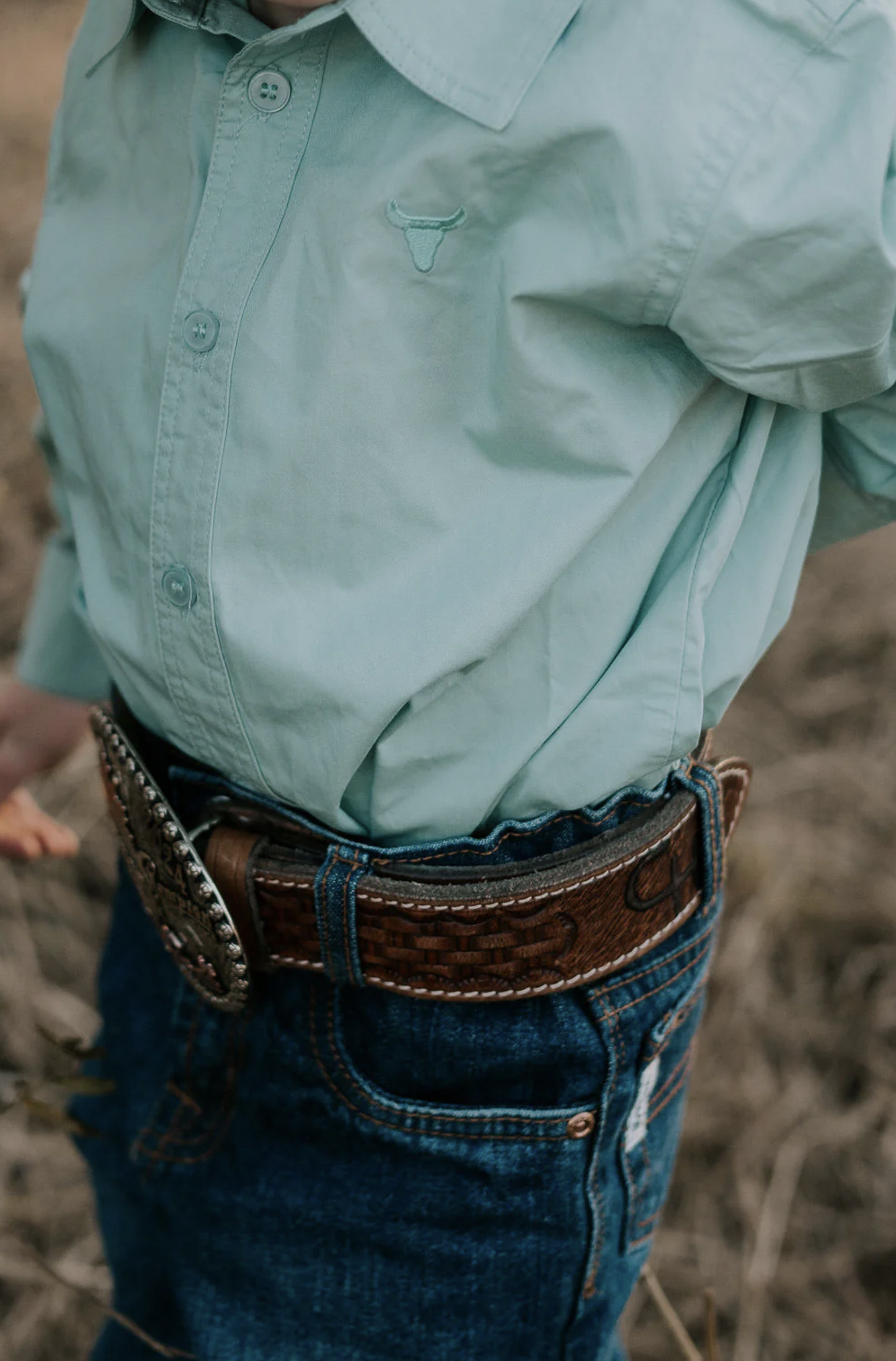 All Rounder - Mint Long Sleeve Shirt - Baby & Toddler