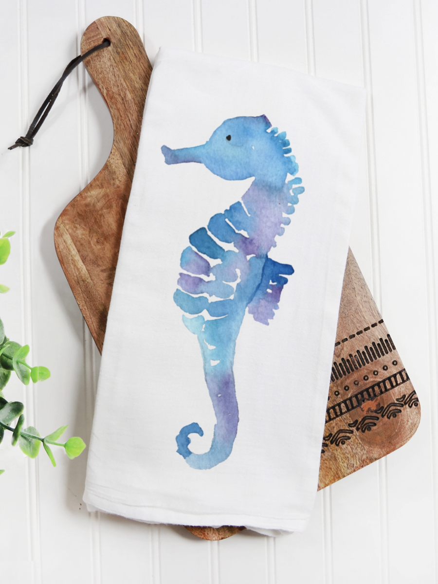 Seahorse Kitchen Towel - by Love You a Latte Shop®