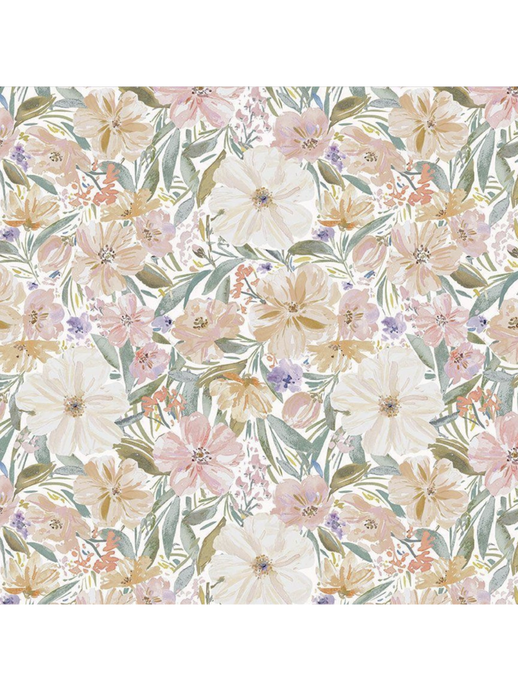 Serene Petals - Clara Jean Design DCJ3461 - Fabric By The Yard - 100% Cotton