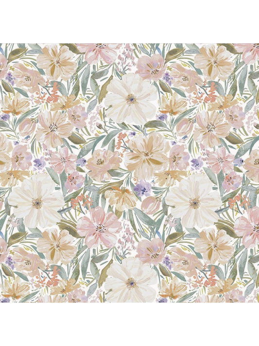 Serene Petals - Clara Jean Design DCJ3461 - Fabric By The Yard - 100% Cotton