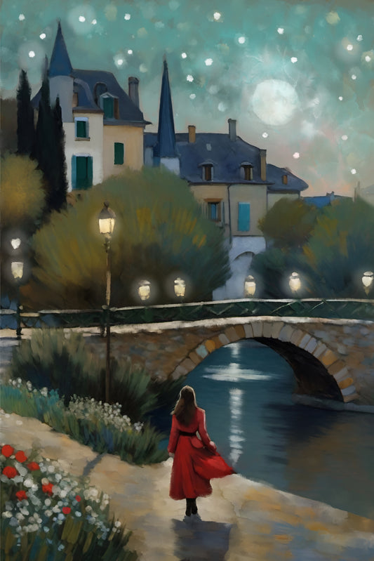 Southern France - Illustrated Print by Thomas Little