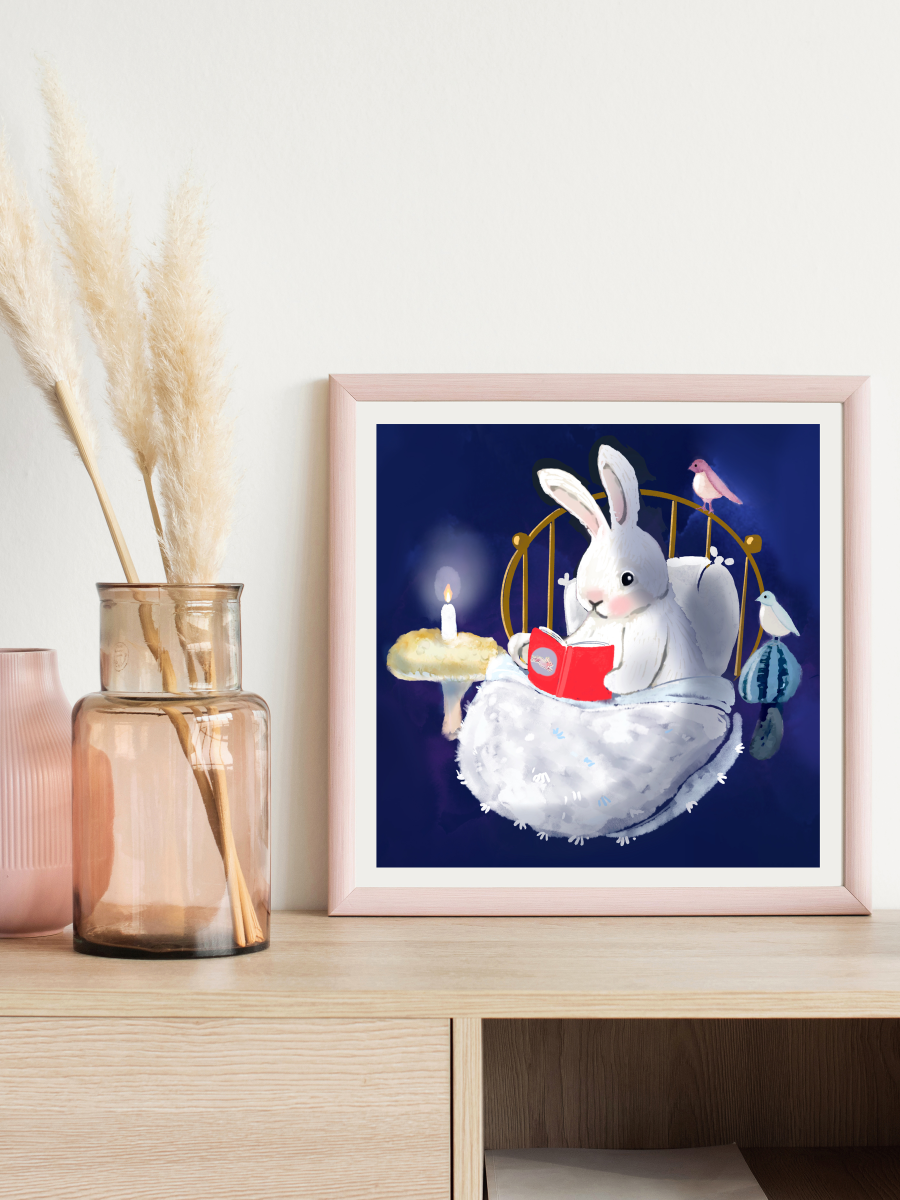 Story Time With Friends - Illustrated Print by Thomas Little