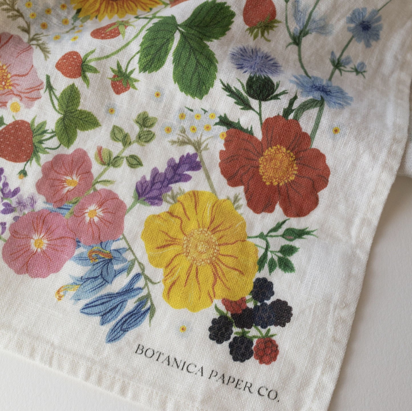 Summer - 100% Linen Tea Towel - by Botanica Paper Co.®