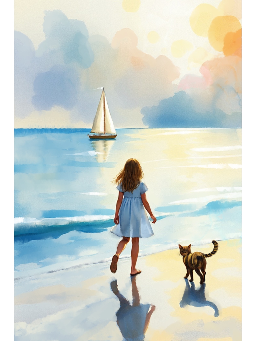 Summers not Forgotten - Illustrated Print by Thomas Little