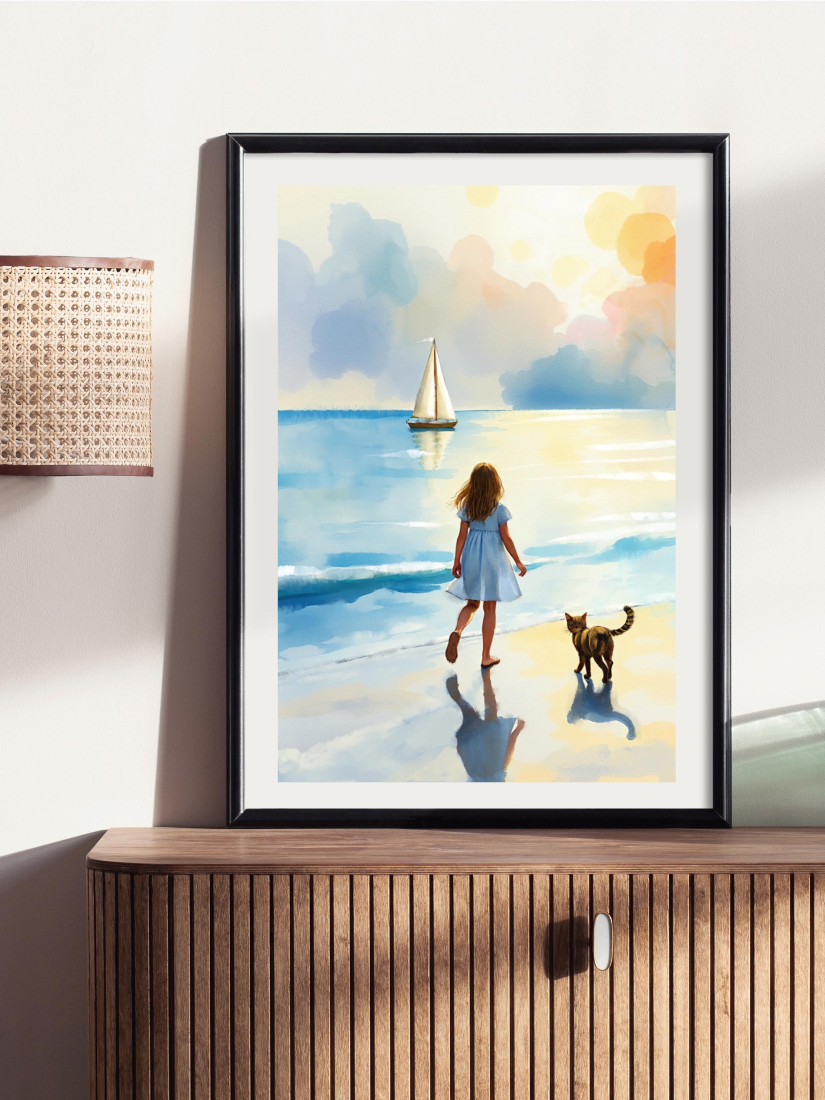 Summers not Forgotten - Illustrated Print by Thomas Little