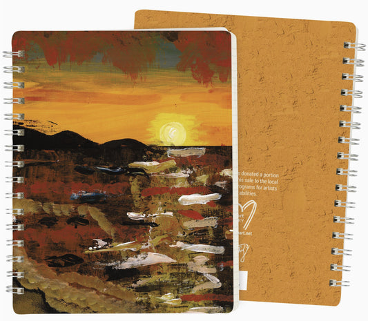 Sunset Spiral Notebook - by Primitives by Kathy®
