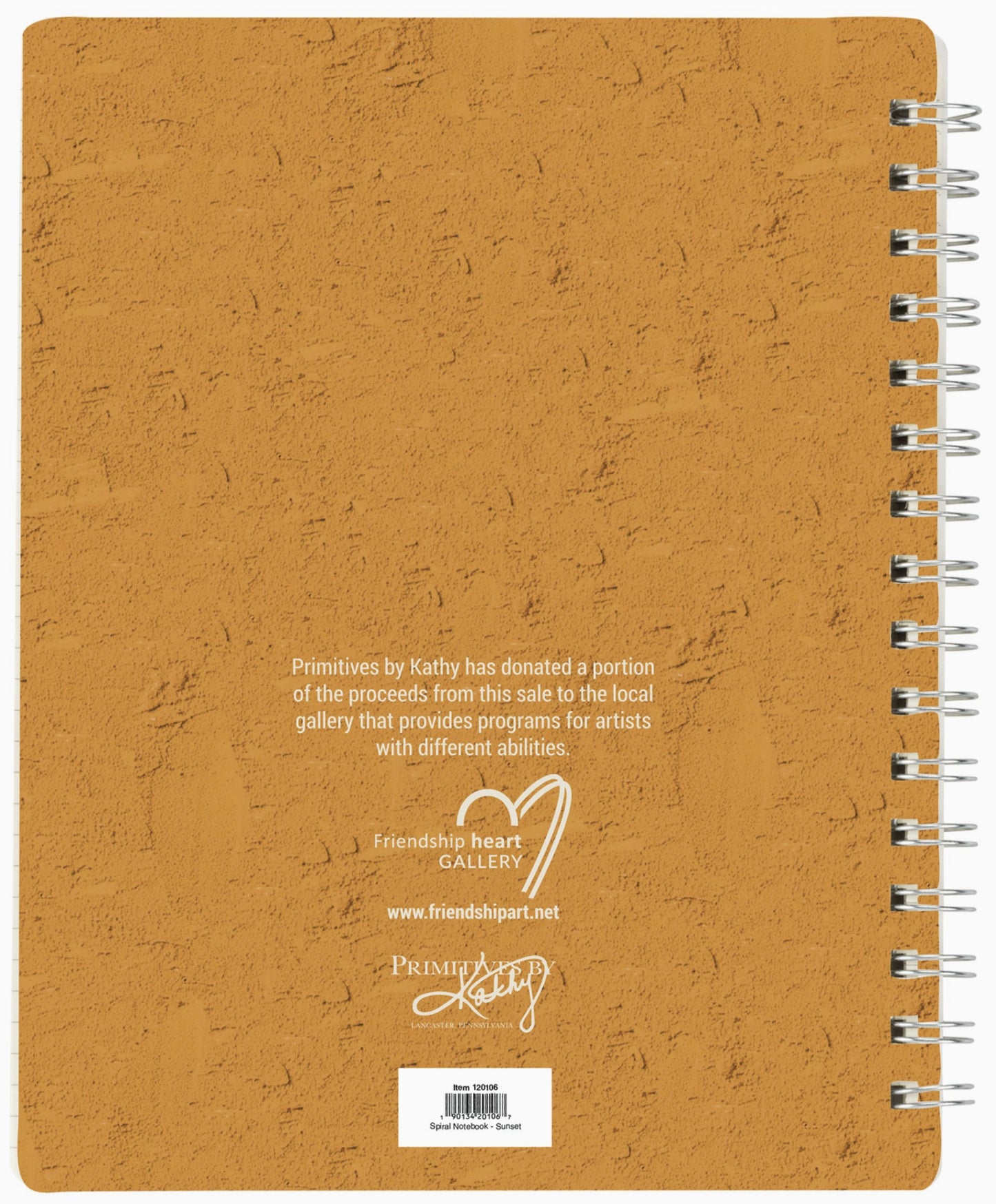 Sunset Spiral Notebook - by Primitives by Kathy®