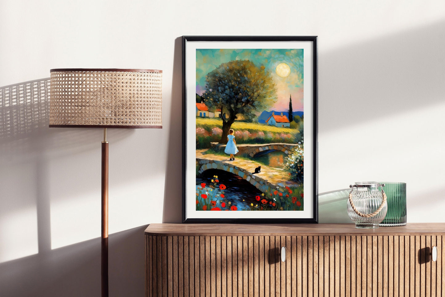 Sunset in June - Illustrated Print by Thomas Little