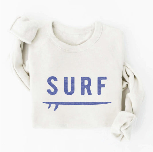 Surf Graphic Sweatshirt (Vintage White color) - by OAT COLLECTIVE