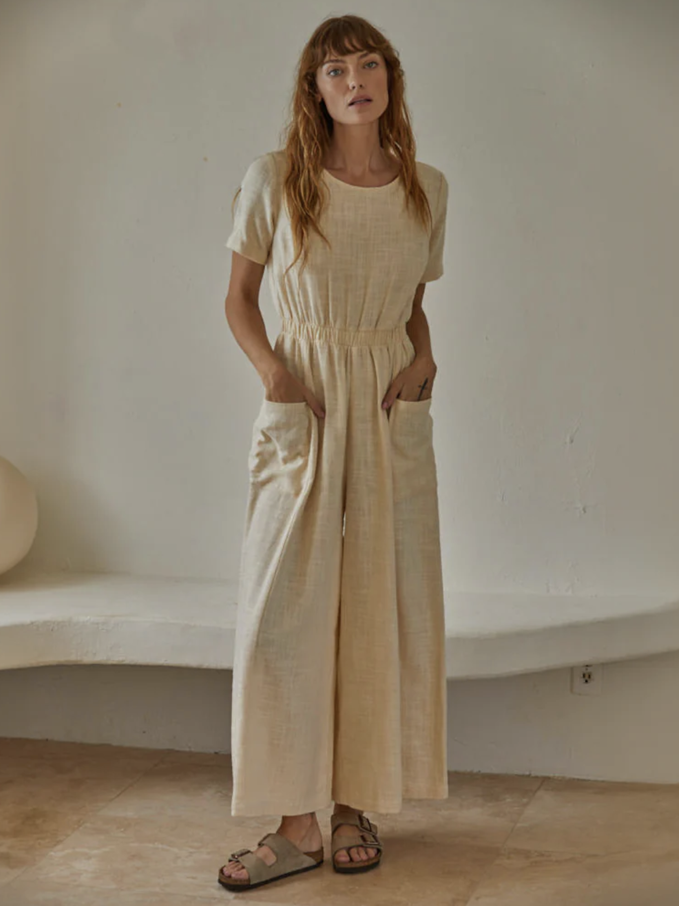 The Elsie Jumpsuit (Cream color) - by By Together®